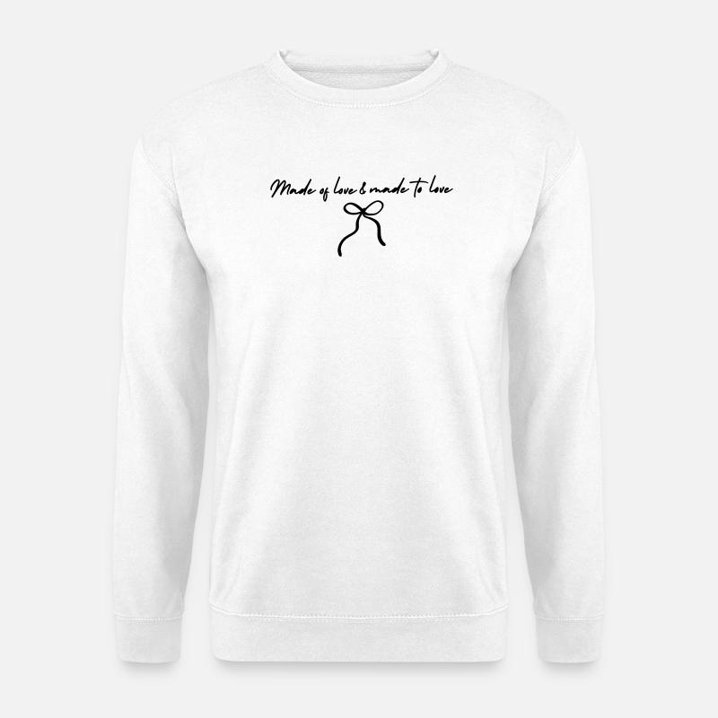 Bitte Design hochladen - Unisex Pullover - Weiß
