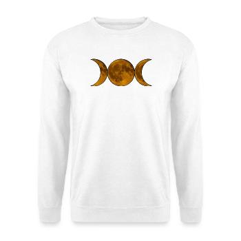 Triple Moon Wicca - Goddess in Gold - Unisex Sweatshirt - white - Front