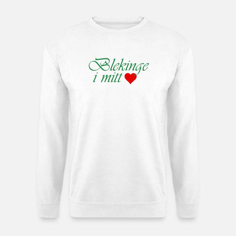 Blekinge in meinem Herzen - Unisex Pullover - Weiß