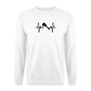 Pinceaux de peintre - Sweat-shirt Unisexe - blanc - Devant