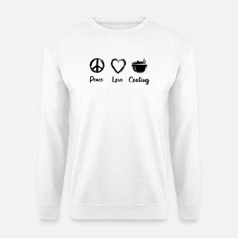 Ich liebe es zu kochen - Unisex Pullover - Weiß