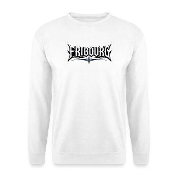 FRIBOURG font - Unisex Sweatshirt - white - Front