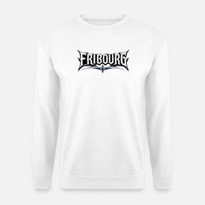 FRIBOURG Schrift - Unisex Pullover - Weiß