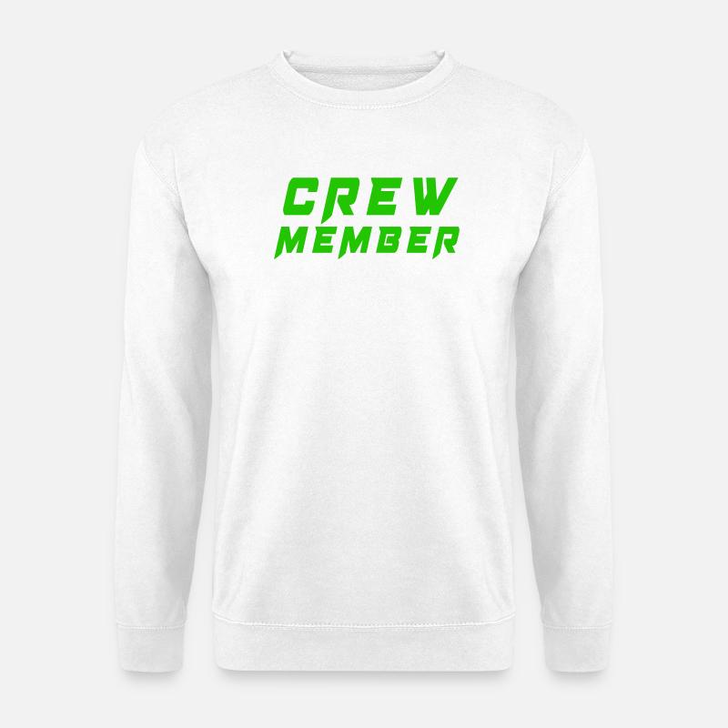  Crewmitglied Schriftzug - Unisex Pullover - Weiß