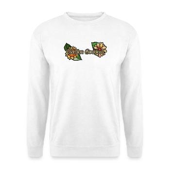 Marque floral de la déesse du jardin - Sweat-shirt Unisexe - blanc - Devant