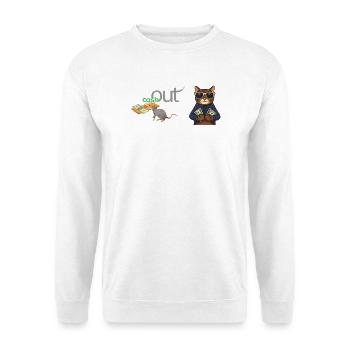 Bargeld - Unisex Pullover - Weiß - Vorne - Alina (178cm) & Michal (187cm)