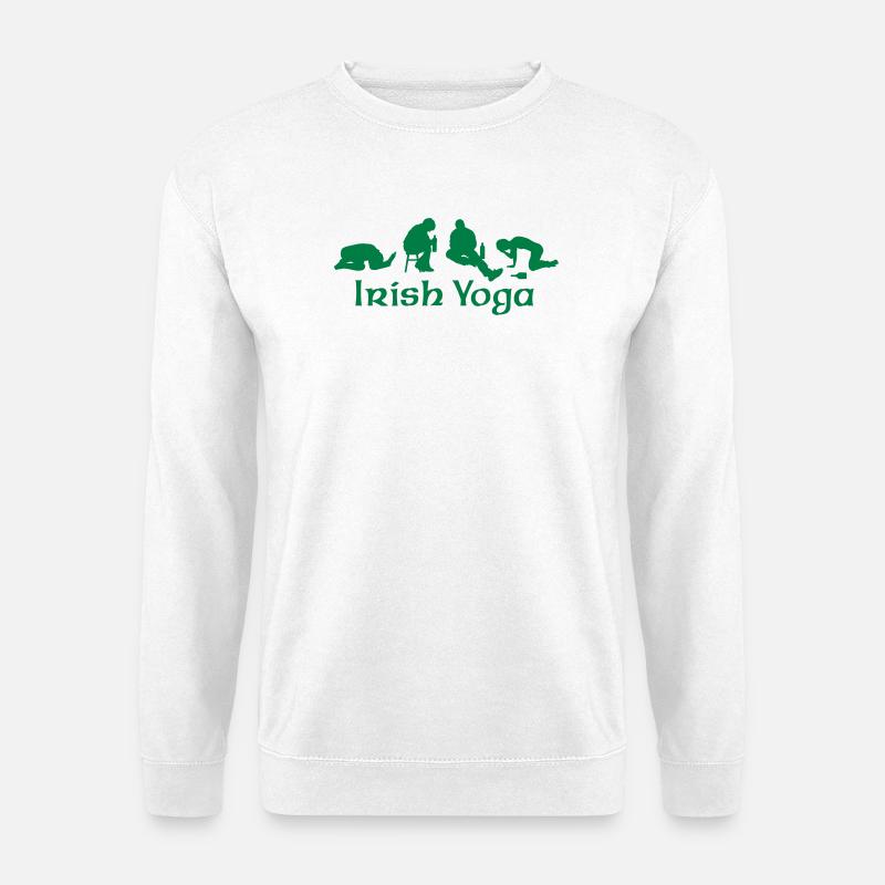 Irish Yoga - Unisex Pullover - Weiß