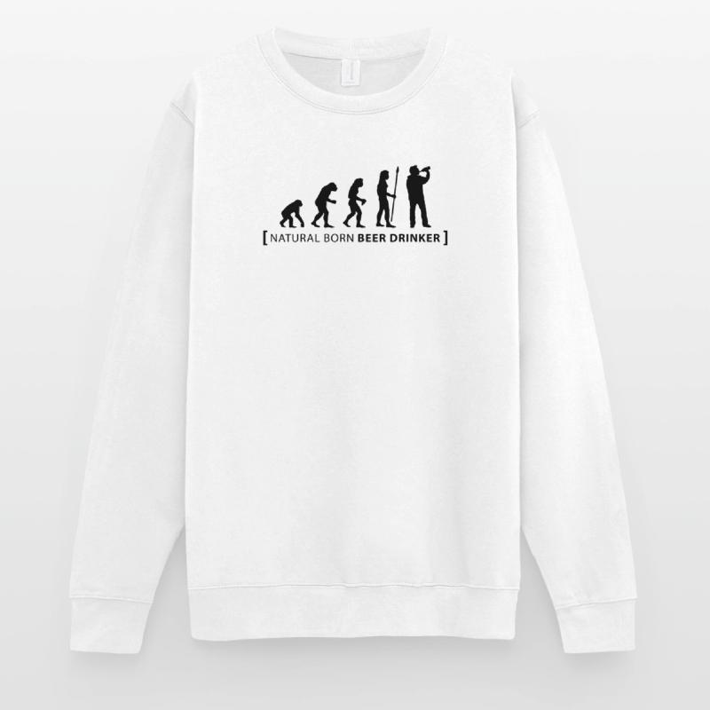 evolution_beer_drinker Unisex Pullover