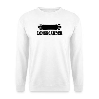 Longboard,Longboarder,Skateboard,Skate,Skater - Unisex Sweatshirt - white - Front