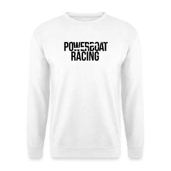 power boat racing - Unisex Pullover - Weiß - Vorne