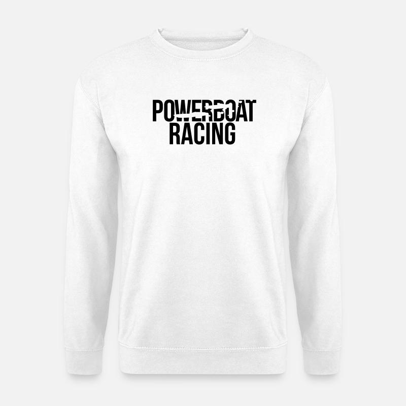 power boat racing - Unisex Pullover - Weiß