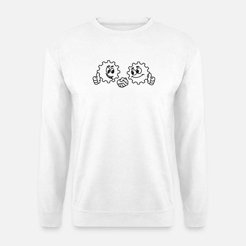 Teamwork shaking hands - Unisex Sweatshirt - white