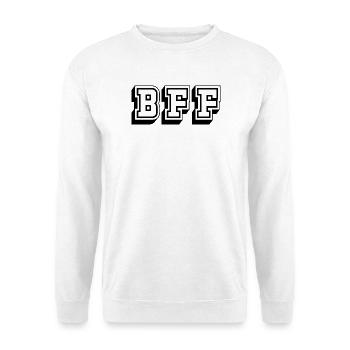 BFF Tshirt black - Unisex Sweatshirt - white - Front