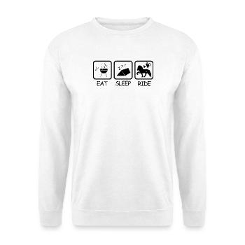 Iceland Competition Shirts Grilling Meat Tent Ride - Unisex Sweatshirt - white - Front