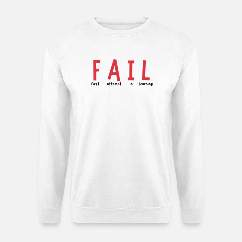 FAIL – Lernchance statt Niederlage - Unisex Pullover - Weiß
