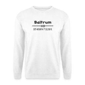 Baltrum - Unisex Pullover - Weiß - Vorne