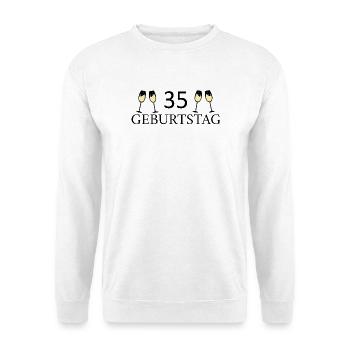 35th birthday 35 years - Unisex Sweatshirt - white - Front