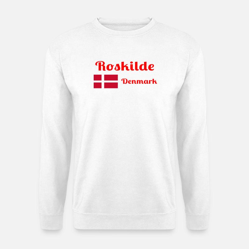 Roskilde Denmark - Stylish prints - Unisex Sweatshirt - white