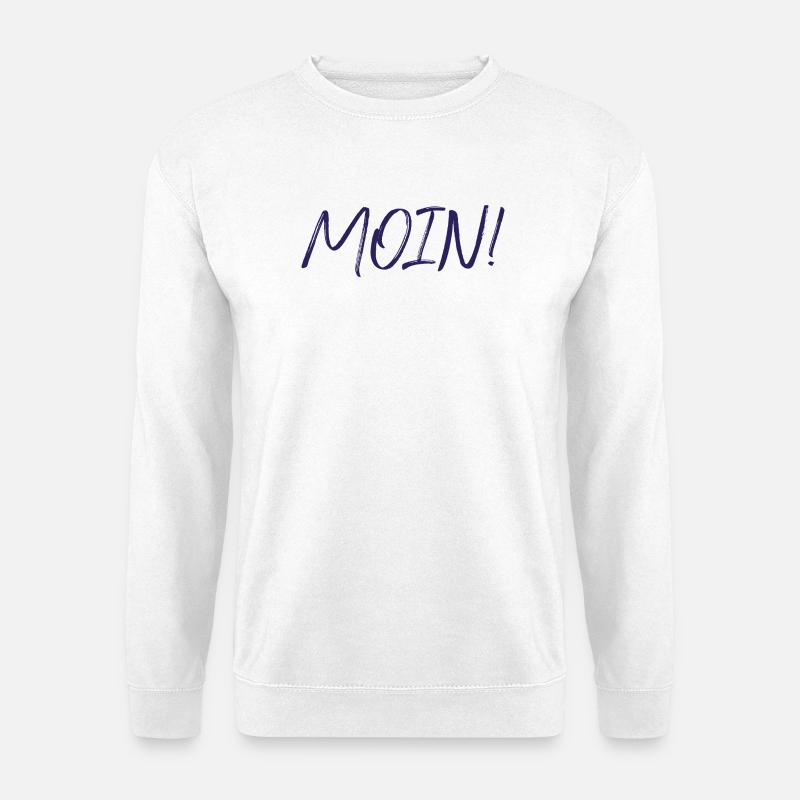 MOIN, navy - Unisex Pullover - Weiß