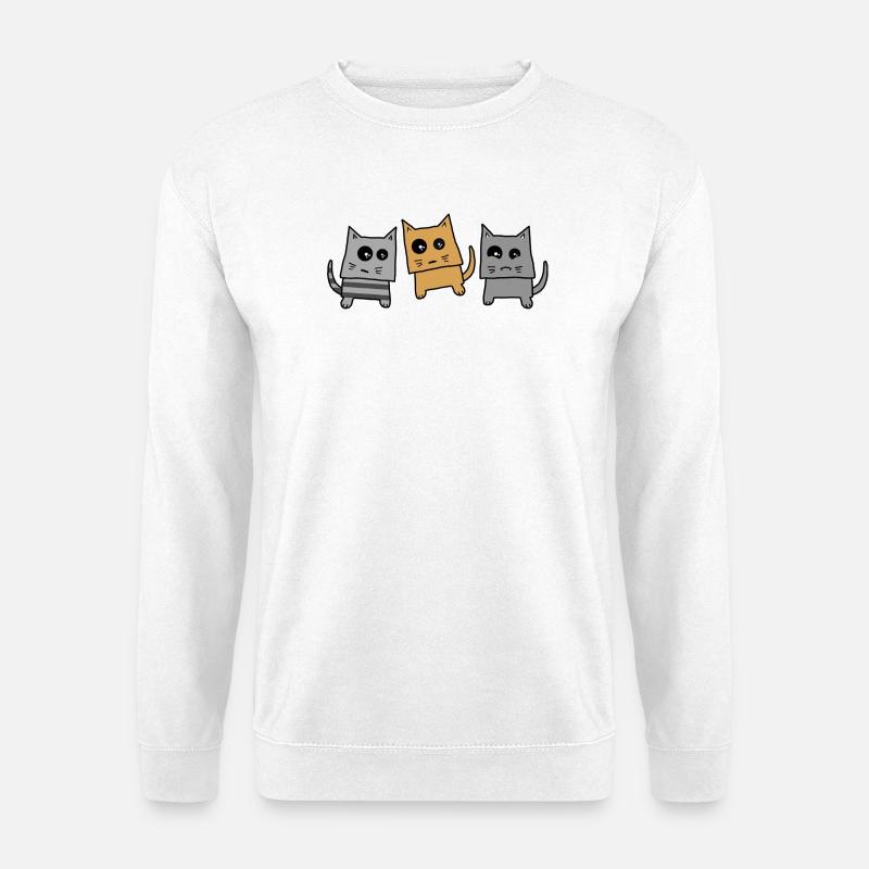 Katzengang - Unisex Pullover - Weiß