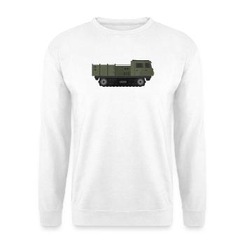 Camion militaire - Sweat-shirt Unisexe - blanc - Devant