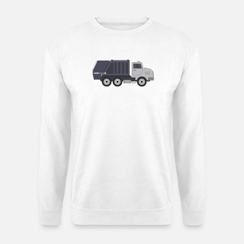 Müllwagen - Unisex Pullover - Weiß