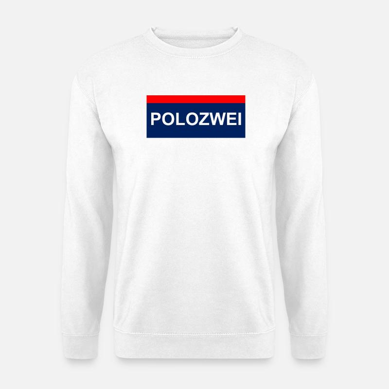 PoloZwei auto wagen Oldtimer oida - Unisex Pullover - Weiß