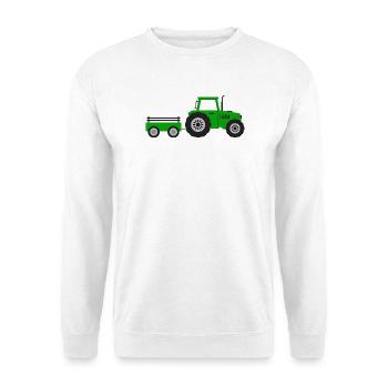 Ferme à tracteurs - Sweat-shirt Unisexe - blanc - Devant