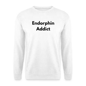 Endorphinabhängiger - Unisex Pullover - Weiß - Vorne