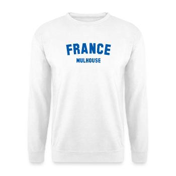 Mulhouse, France, France - Sweat-shirt Unisexe - blanc - Devant