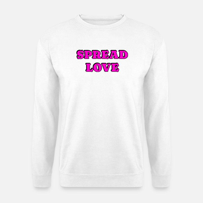Spread Love Bold Typography - Unisex Sweatshirt - white