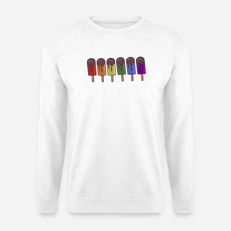 Rainbow Popsicle Parade - Unisex Sweatshirt - white