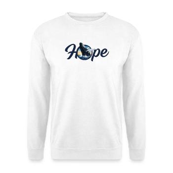 Hope ! Whale - Unforgotten - Unisex Sweatshirt - white - Front