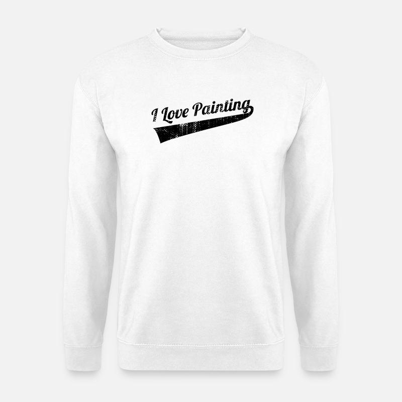 Ich liebe es zu Malen - Unisex Pullover - Weiß