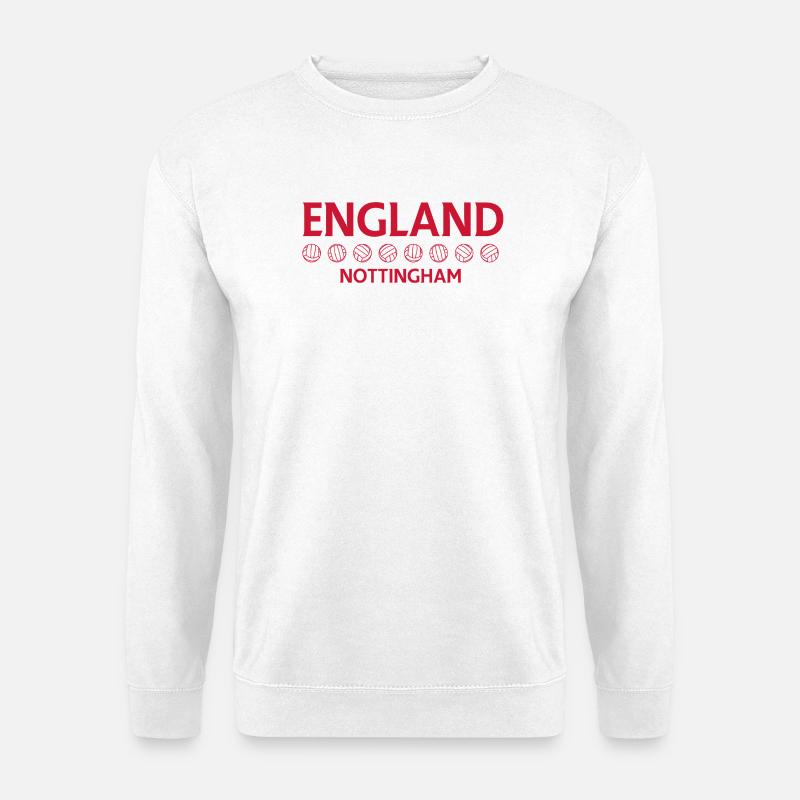 Nottingham England Fußballemblem - Unisex Pullover - Weiß