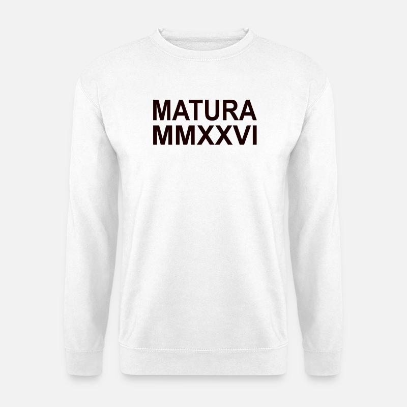 MATURA 2026 - roemische Ziffern - Unisex Pullover - Weiß