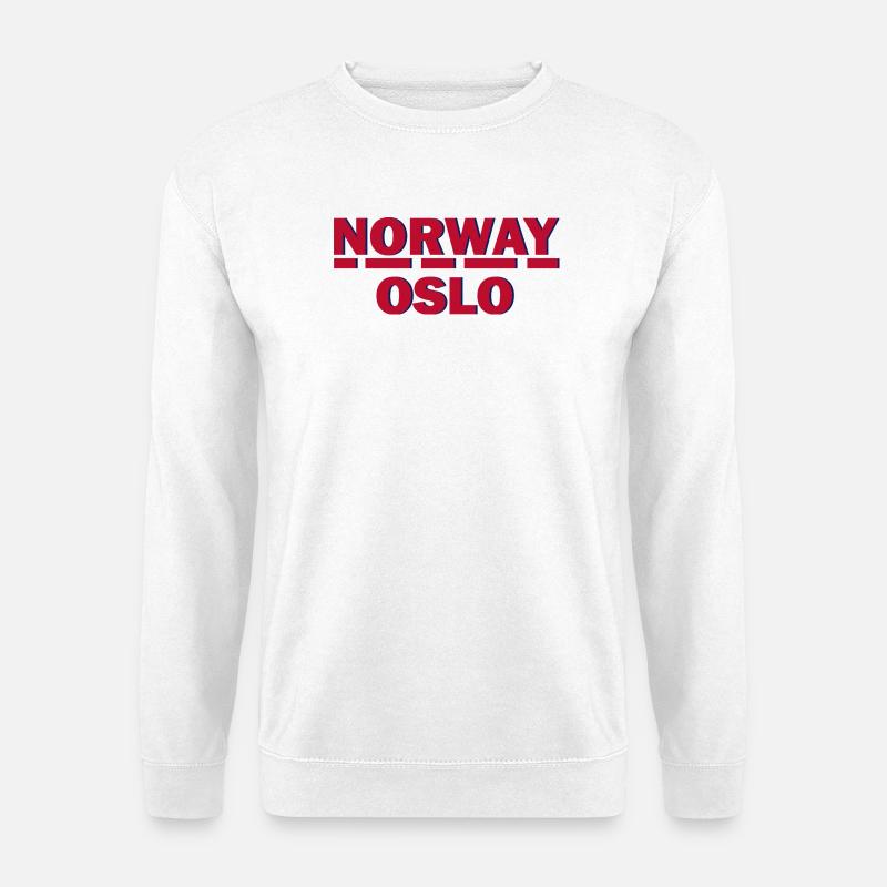 Oslo Retro Blockbuchstaben - Unisex Pullover - Weiß