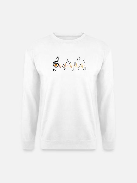 Motiv_Musik - Unisex Pullover - Weiß