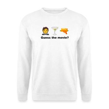 Das Cocktail-Abenteuer des Spions – Rate mal, Film oder Film - Unisex Pullover - Weiß - Vorne - Alina (178cm) & Michal (187cm)