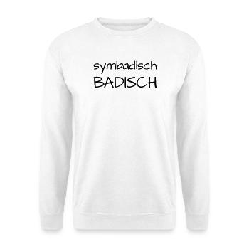 Symbadisch Badisch - Unisex Pullover - Weiß - Vorne
