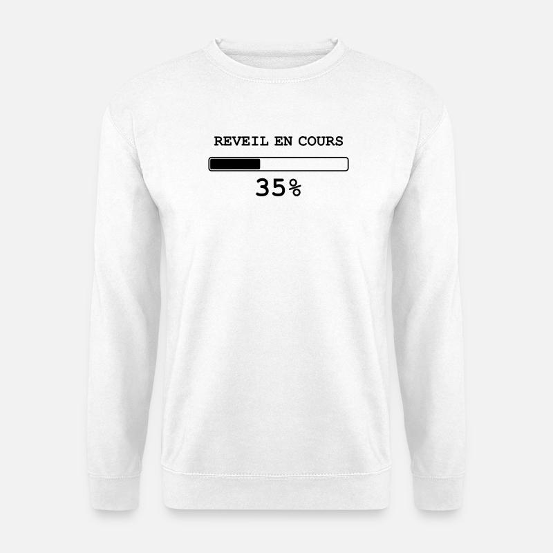 Wake current - Unisex Sweatshirt - white