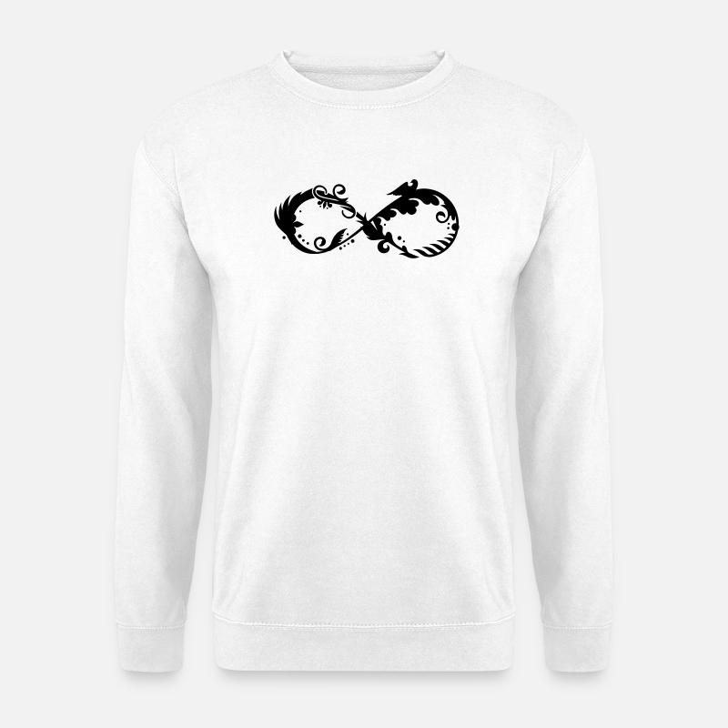Symbol der Unendlichkeit - Unisex Pullover - Weiß