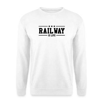Eisenbahner / Eisenbahnen / Eisenbahn / Bahn - Unisex Pullover - Weiß - Vorne