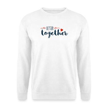 Better Together Drehbuch-Herz - Unisex Pullover - Weiß - Vorne