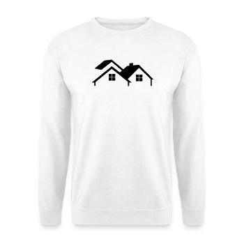 House logo simple - Unisex Sweatshirt - white - Front