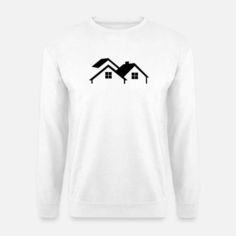 Hauslogo einfach - Unisex Pullover - Weiß