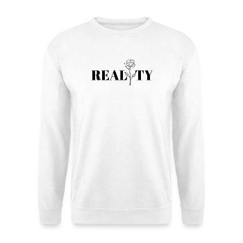 Un design cool, la réalité. - Sweat-shirt Unisexe - blanc - Devant