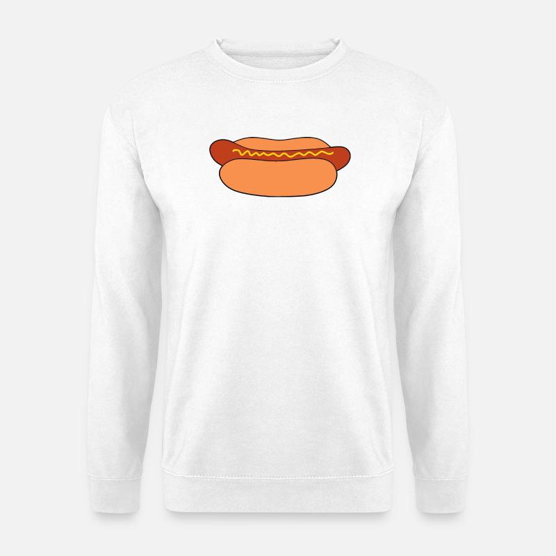 Hot dog Wurst - Unisex Pullover - Weiß