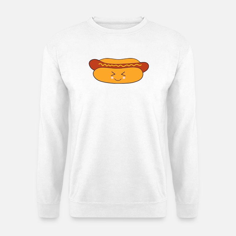 Hot dog Wurst - Unisex Pullover - Weiß