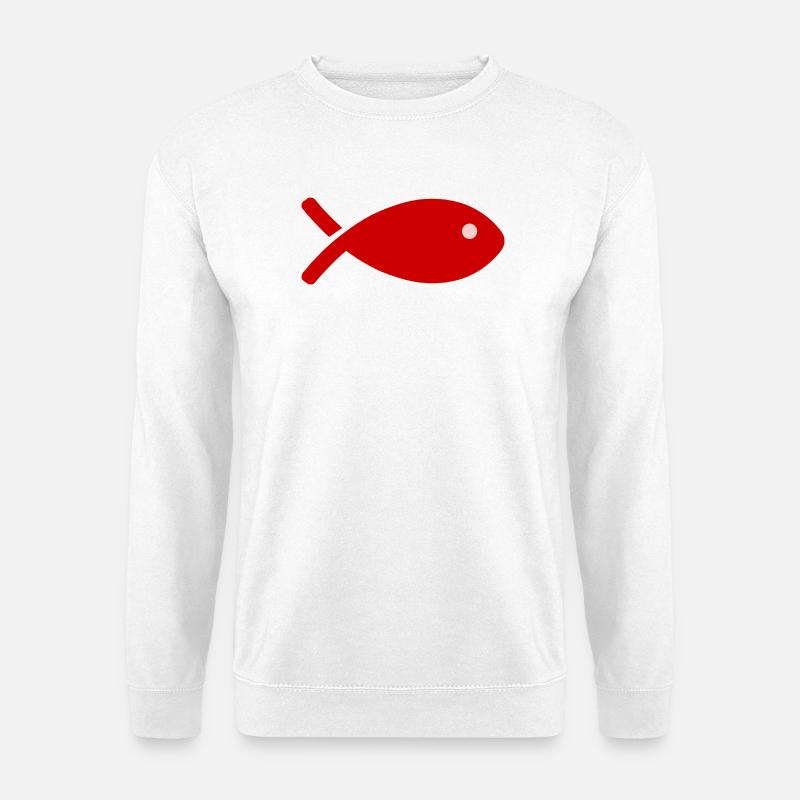 FISCH - Unisex Pullover - Weiß